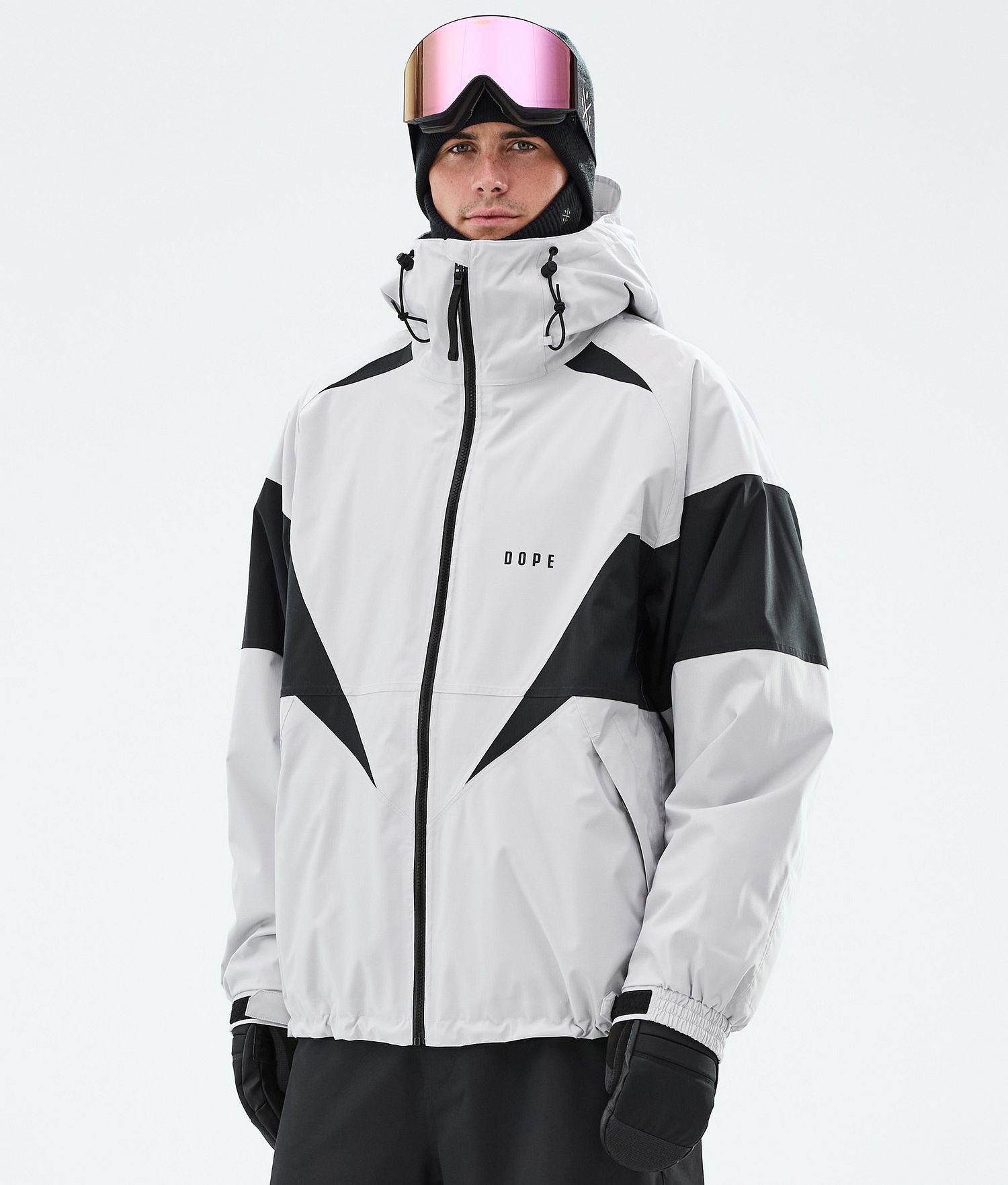 Dope Spartan Snowboard Jacket Men Spike Light Grey/Black Dope Spartan Snowboard Jacket Men Spike Light Grey/Black