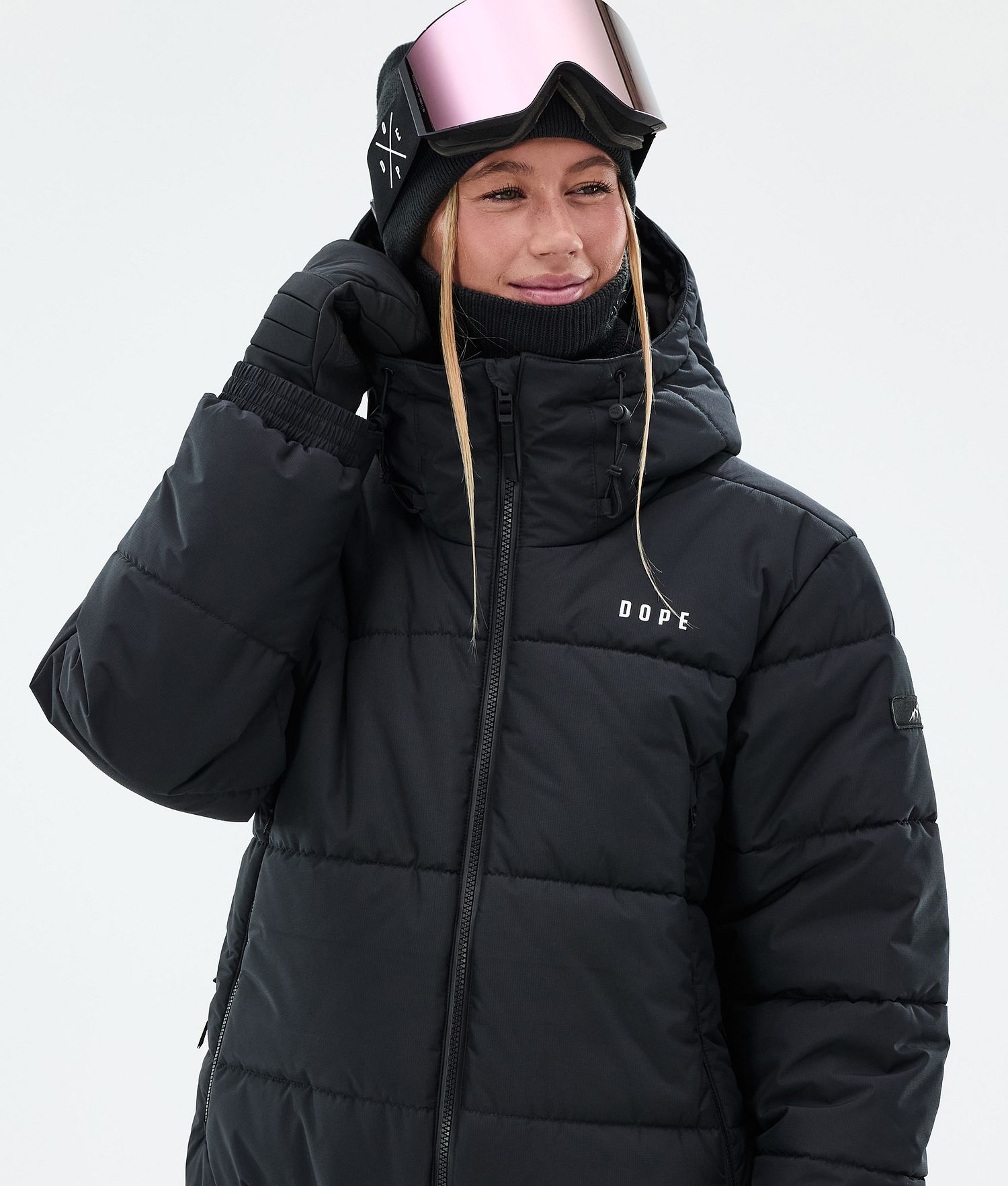 Dope Puffer W Full Zip Snowboard Jacket Women Black