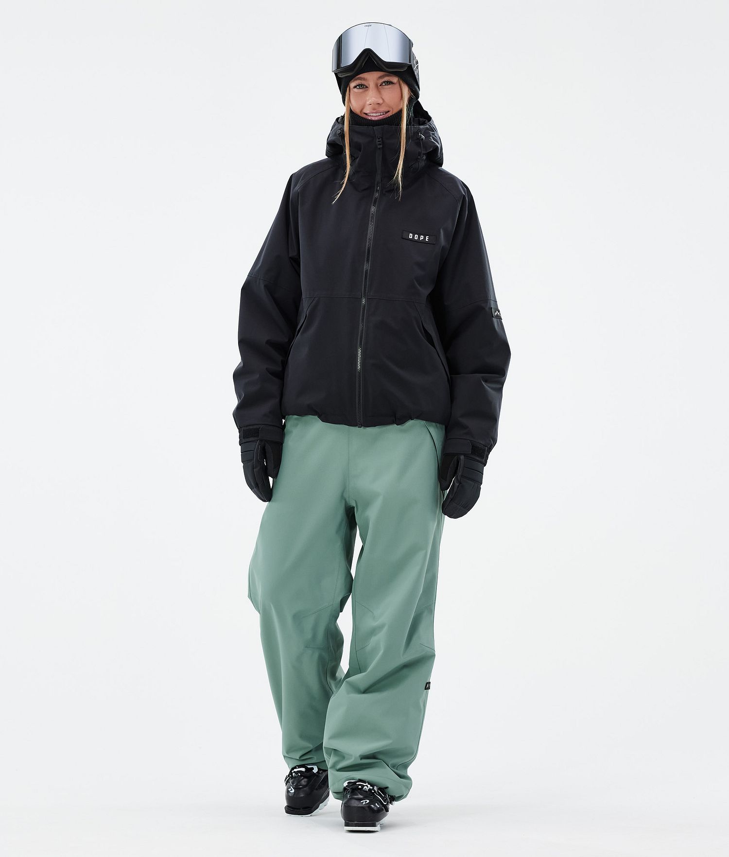 Dope Big W 2024 Ski Pants Women Faded Green