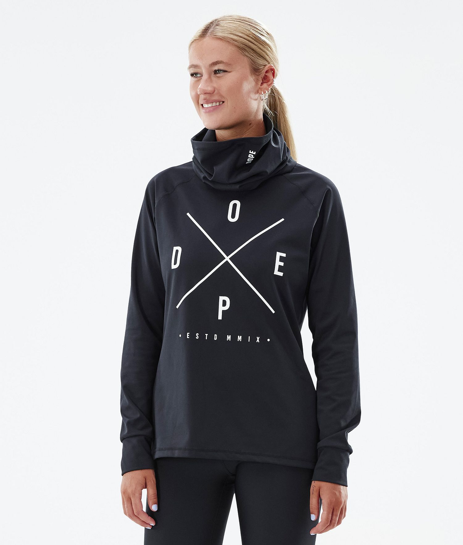 Dope Snuggle W 22 Base Layer Top Women 2X-Up Black Dope Snuggle W 22 Base Layer Top Women 2X-Up Black