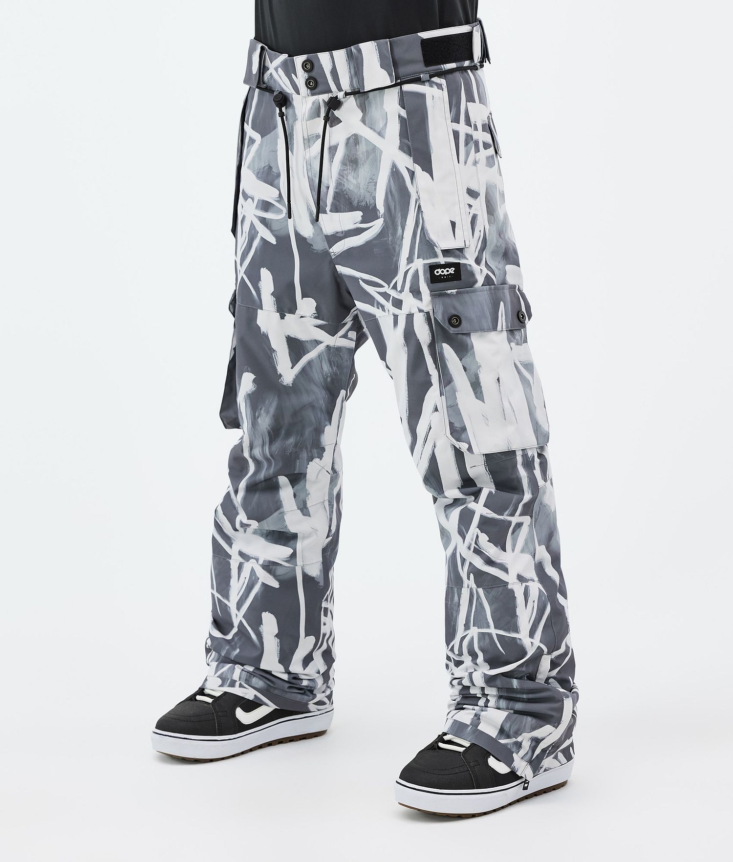 Dope Iconic Snowboard Pants Men Scribble Black Dope Iconic Snowboard Pants Men Scribble Black