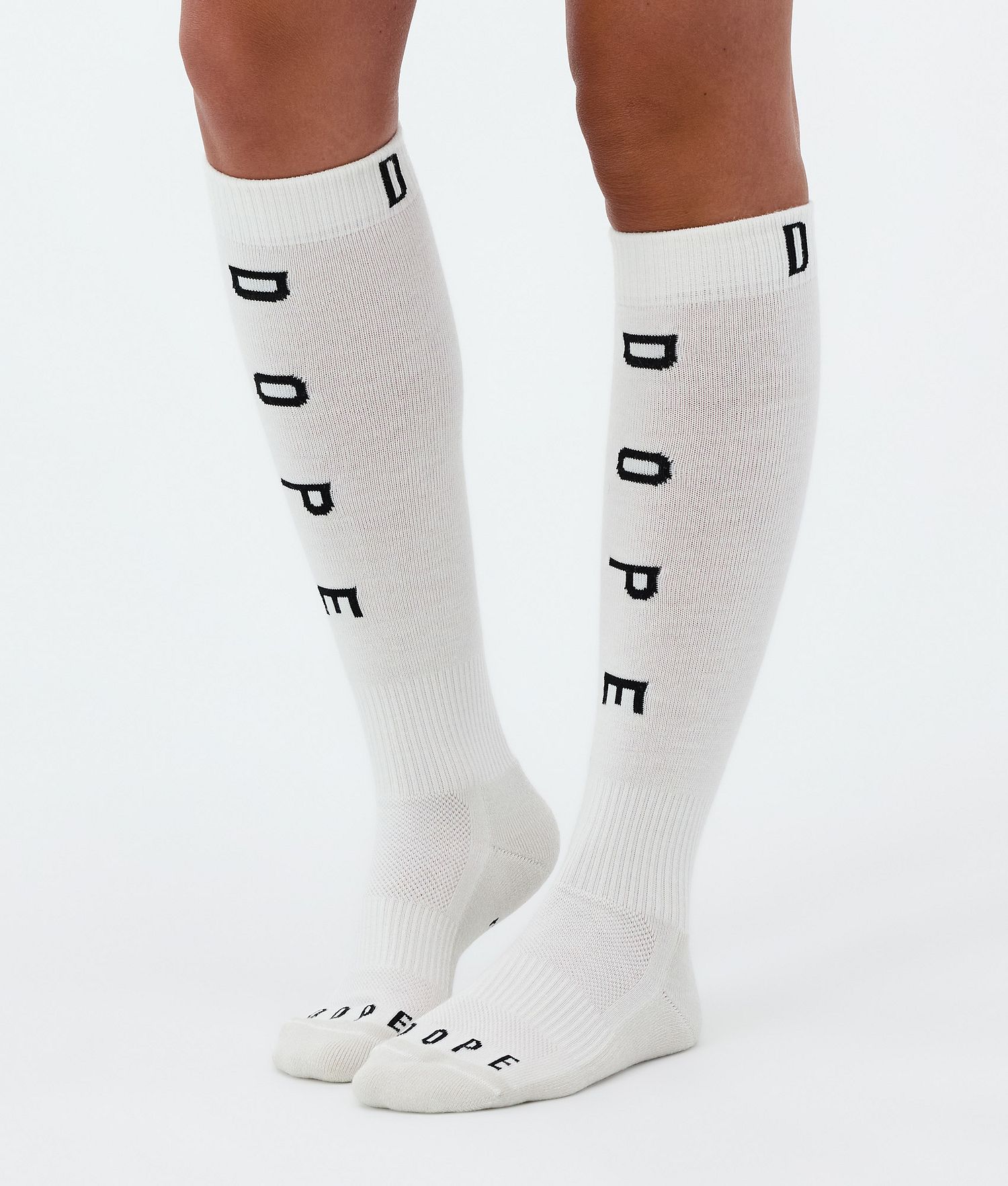 Dope Essential Ski Socks White Dope Essential Ski Socks White
