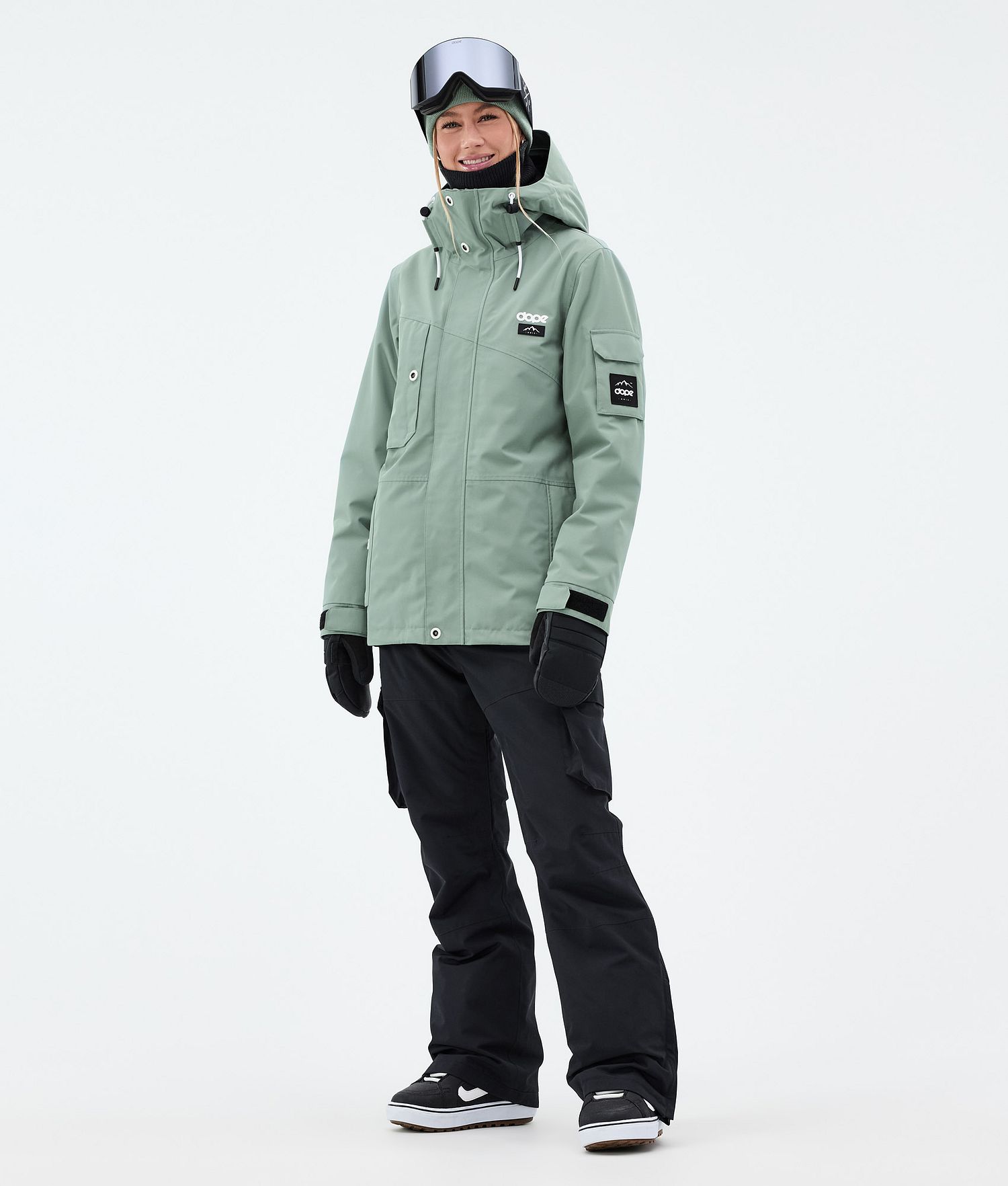 Dope Adept W Snowboard Jacket Women Faded Green
