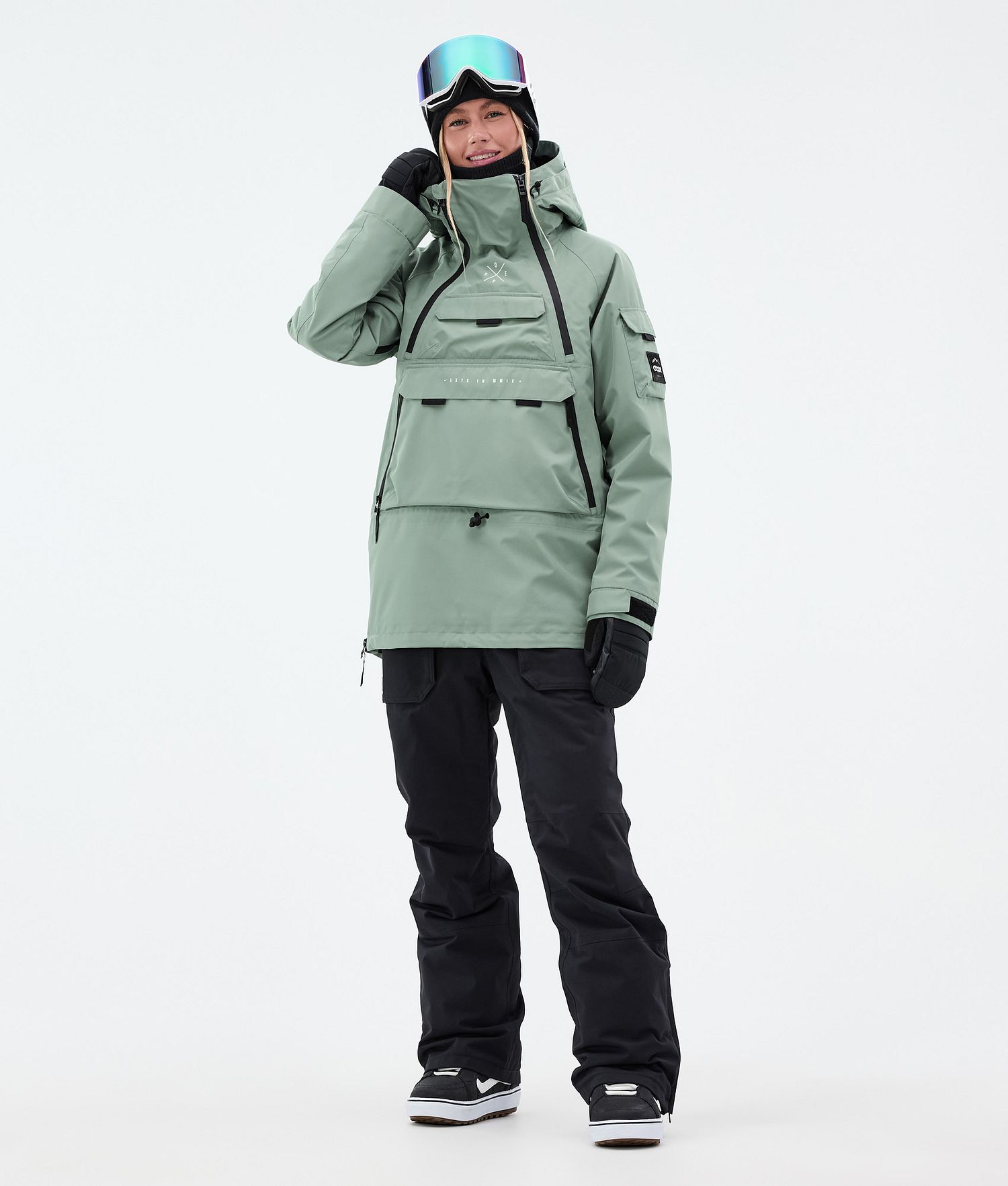 Dope Akin W Snowboard Jacket Women Faded Green