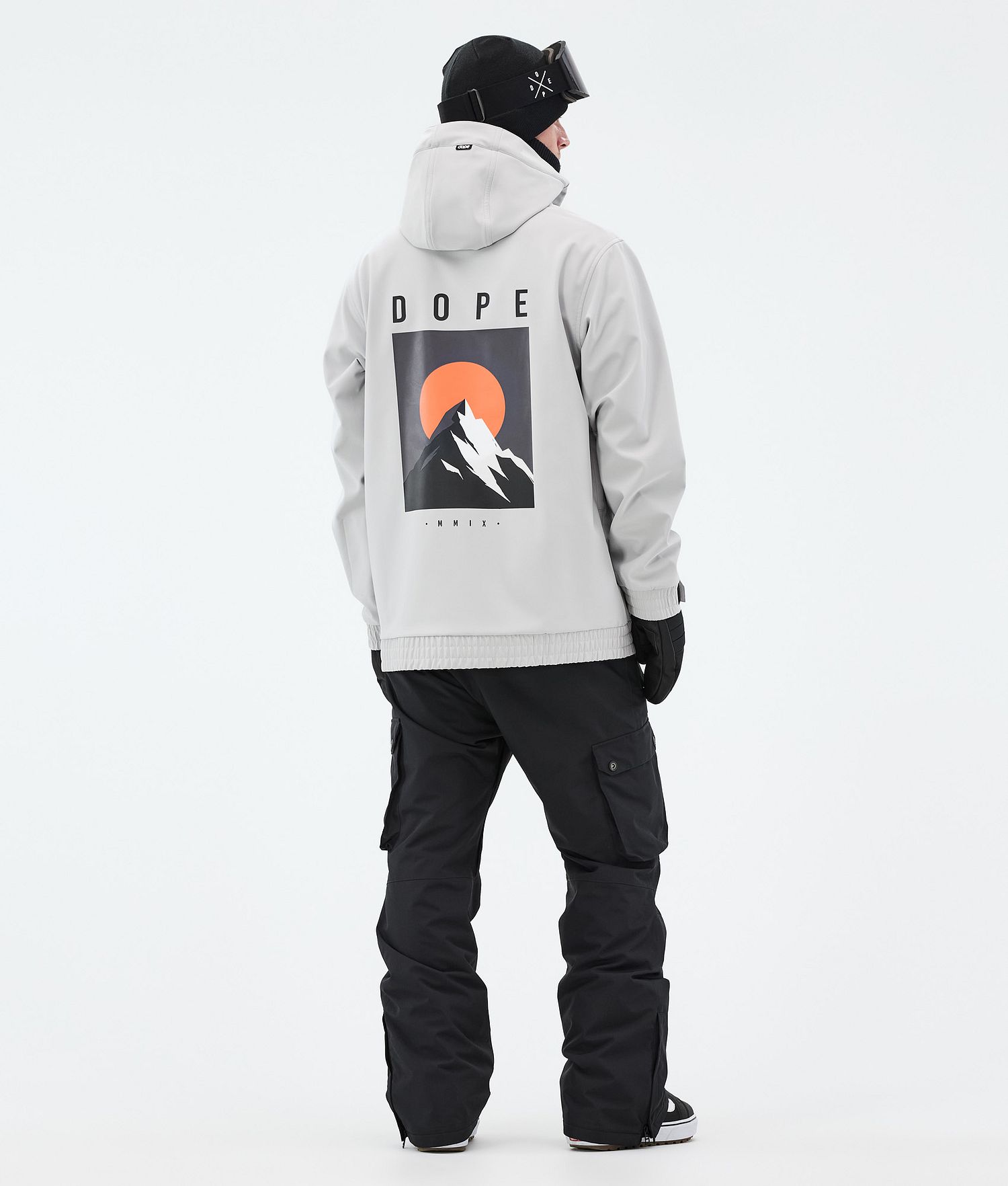 Dope Yeti Snowboard Outfit Men Light Grey/Black