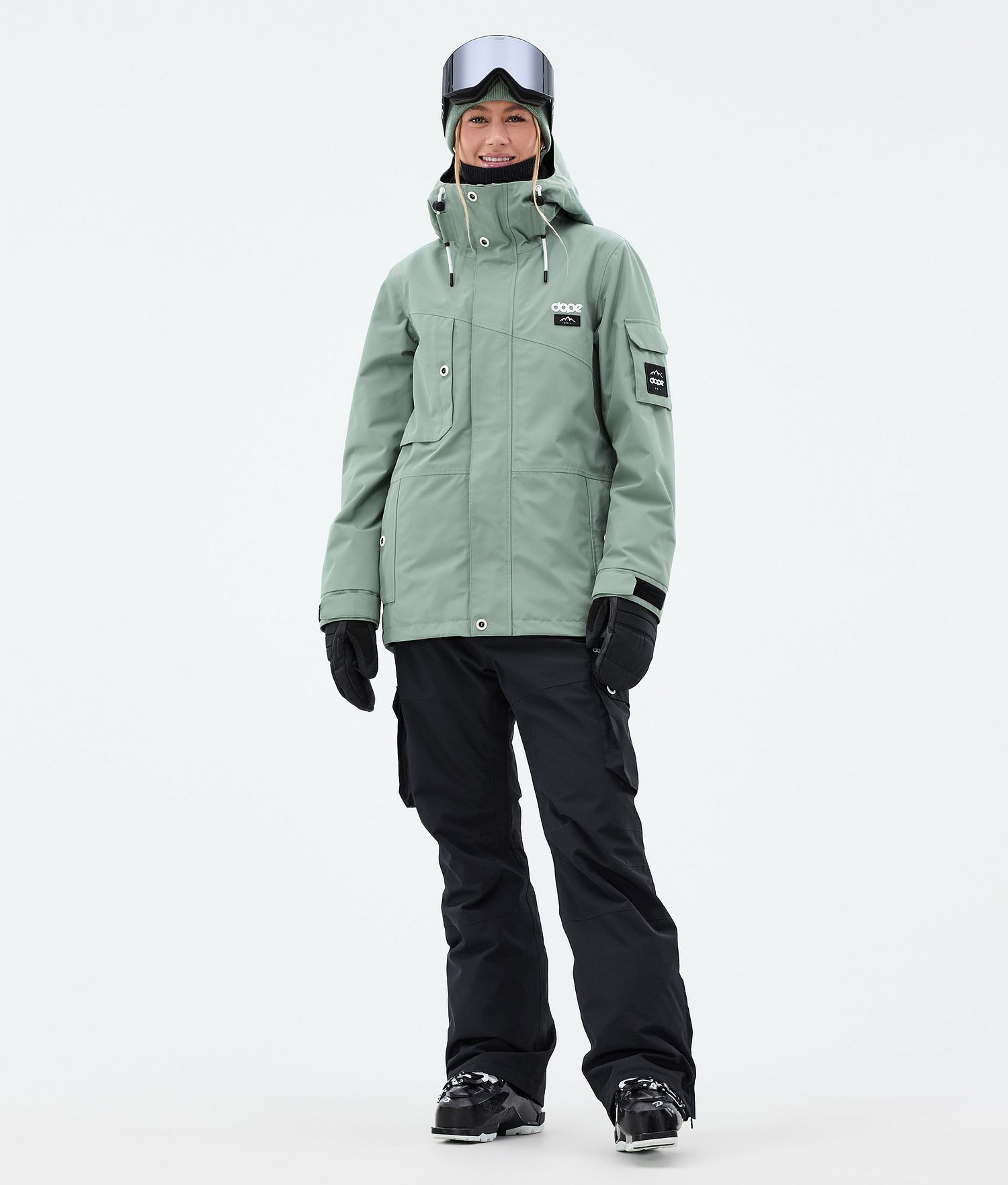 Dope Adept W Ski Jacket Women Faded Green
